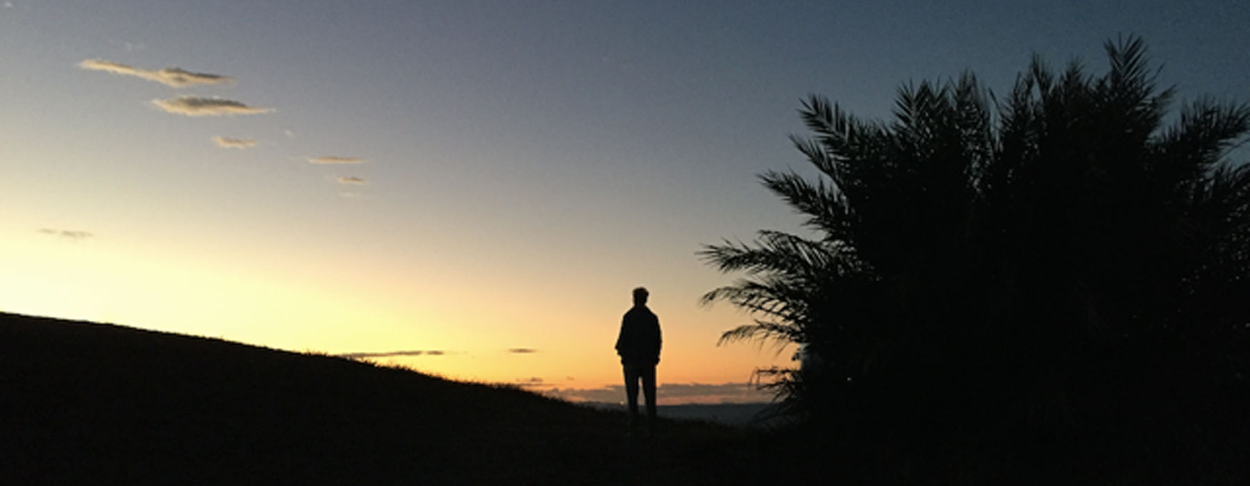 Dawn photo with person 2